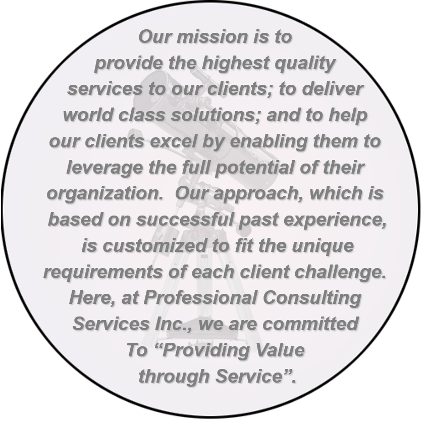 Mission Statement - Professional Consulting Services